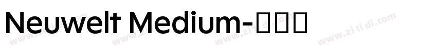 Neuwelt Medium字体转换